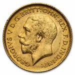 1912-S Australia Gold 1/2 Sovereign BU