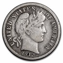 1912-S Barber Dime Good/VG