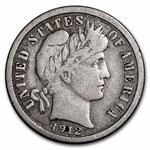 1912-S Barber Dime Good/VG