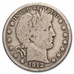 1912-S Barber Half Dollar 20-Coin Roll Avg Circ
