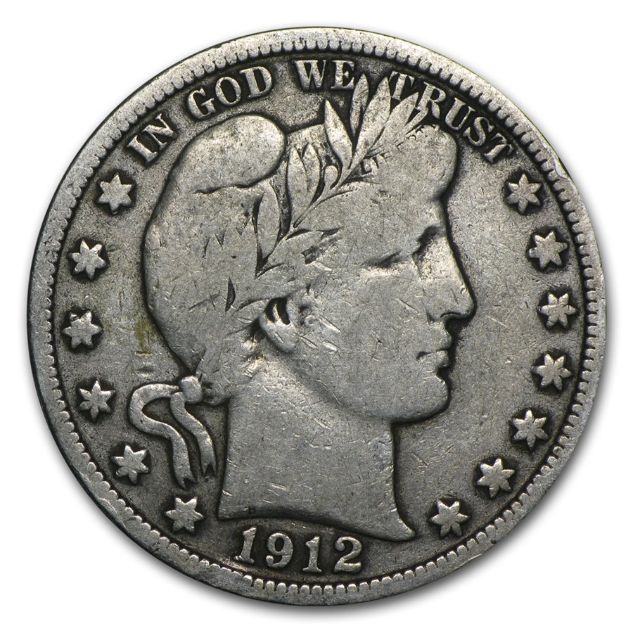 1912-S Barber Half Dollar Fine