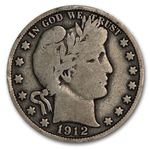 1912-S Barber Half Dollar Good