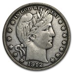 1912-S Barber Half Dollar VF
