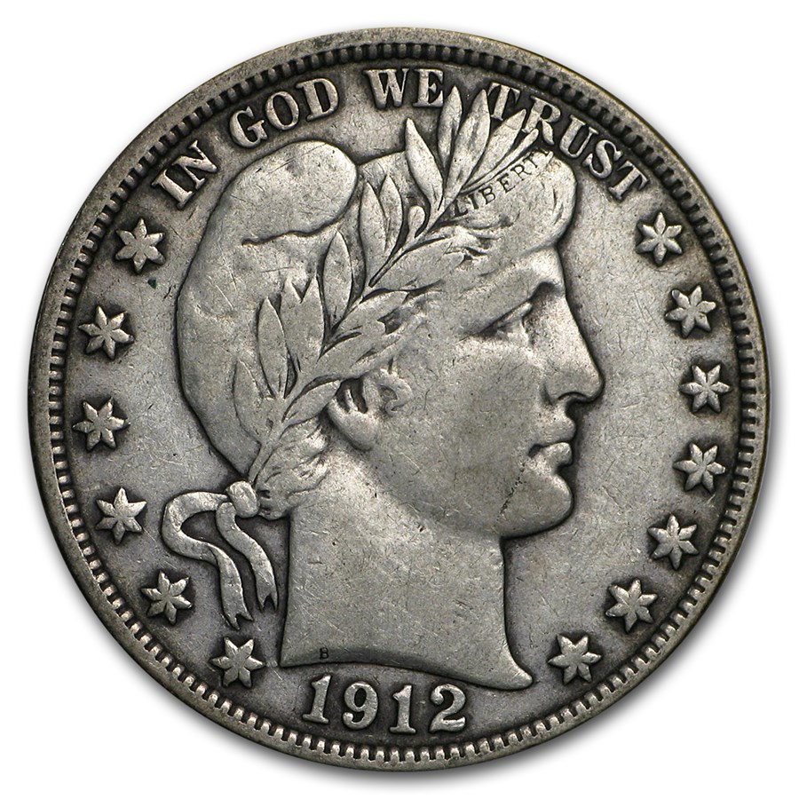 1912-S Barber Half Dollar VF
