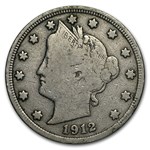 1912-S Liberty Head V Nickel Fine
