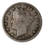1912-S Liberty Head V Nickel VF