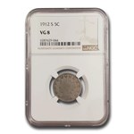 1912-S Liberty Head V Nickel VG-8 NGC