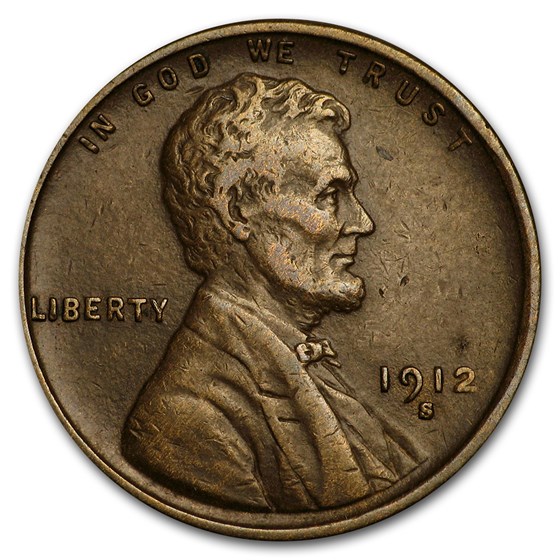 1912-S Lincoln Cent VF 1912-S Lincoln Cent VF