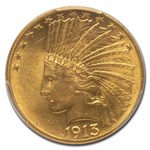 1913 $10 Indian Gold Eagle MS-62 PCGS