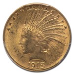 1913 $10 Indian Gold Eagle MS-63 PCGS
