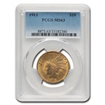 1913 $10 Indian Gold Eagle MS-63 PCGS