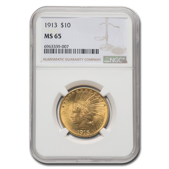 1913 $10 Indian Gold Eagle MS-65 NGC 1913 $10 Indian Gold Eagle MS-65 NGC