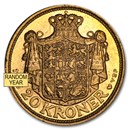 1913-1917 Denmark Gold 20 Kroner Christian X AU