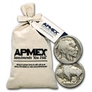 1913-1938 Buffalo Nickels 1000-Coin Bag (No Dates)