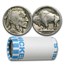 1913-1938 Buffalo Nickels 20-Coin Roll (Full Dates)