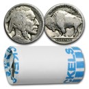 1913-1938 Buffalo Nickels 20-Coin Roll (Partial Dates)