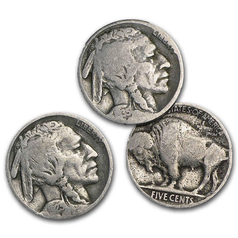 Buffalo Nickels $2 Face Value Roll 1913-1938 (Full Dates)