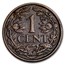 1913-1941 Netherlands Copper Cent Wilhelmina I Avg Circ