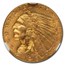 1913 $2.5 Indian Gold Quarter Eagle MS-64 NGC