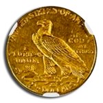 1913 $2.50 Indian Gold Quarter Eagle AU-58 NGC