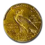 1913 $2.50 Indian Gold Quarter Eagle AU-58 PCGS