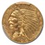 1913 $2.50 Indian Gold Quarter Eagle MS-61 PCGS