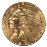 1913 $2.50 Indian Gold Quarter Eagle MS-64 PCGS