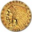 1913 $2.50 Indian Gold Quarter Eagle XF