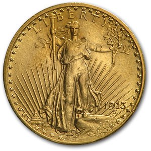 1913 $20 Saint-Gaudens Gold Double Eagle AU 1913 $20 Saint-Gaudens Gold Double Eagle AU