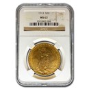 1913 $20 St Gaudens Gold Double Eagle MS-62 NGC