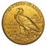 1913 $5 Indian Gold Half Eagle AU