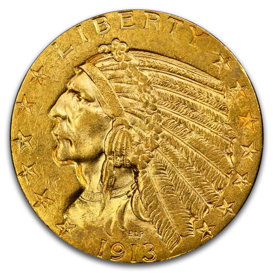 1913 $5 Indian Gold Half Eagle MS-63 PCGS