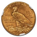 1913 $5 Indian Gold Half Eagle MS-64 NGC