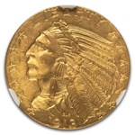 1913 $5 Indian Gold Half Eagle MS-65 NGC