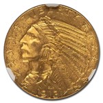 1913 $5 Indian Gold Half Eagle MS-65 NGC