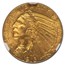 1913 $5 Indian Gold Half Eagle MS-65 NGC