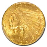 1913 $5 Indian Gold Half Eagle MS-65+ PCGS CAC