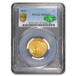 1913 $5 Indian Gold Half Eagle MS-65+ PCGS CAC