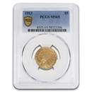 1913 $5 Indian Gold Half Eagle MS-65 PCGS
