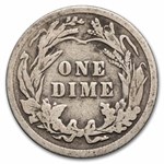 1913 Barber Dime 50-Coin Roll Avg Circ