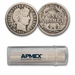 1913 Barber Dime 50-Coin Roll Avg Circ