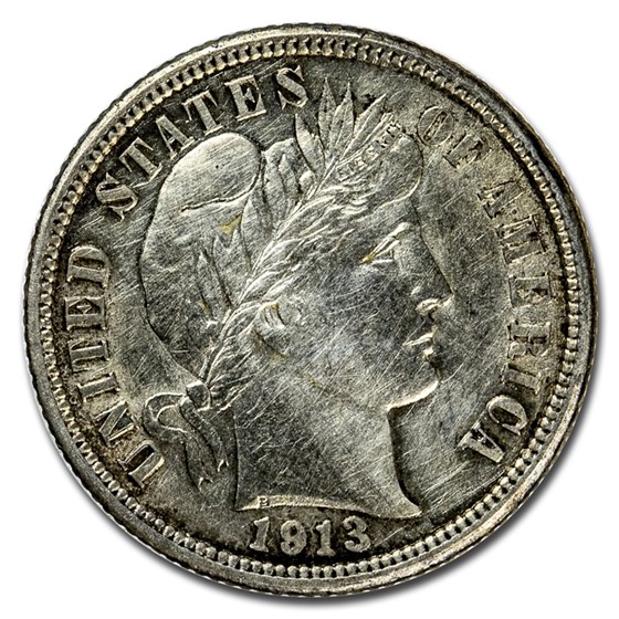 1913 Barber Dime AU (Details) 1913 Barber Dime AU (Details)