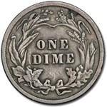 1913 Barber Dime VF