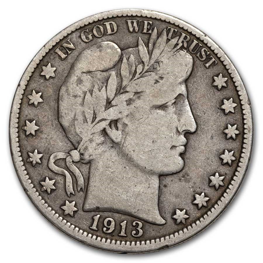 1913 Barber Half Dollar Fine