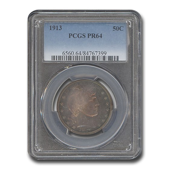 1913 Barber Half Dollar PR-64 PCGS 1913 Barber Half Dollar PR-64 PCGS