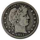 1913 Barber Quarter Fine
