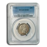 1913 Barber Quarter VF-30 PCGS