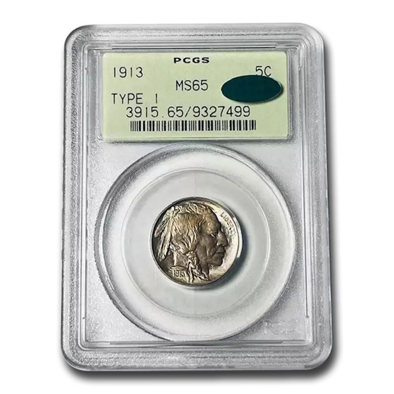 1913 Buffalo Nickel Type-I MS-65 PCGS 1913 Buffalo Nickel Type-I MS-65 PCGS