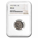 1913 Buffalo Nickel Type-I MS-66 NGC