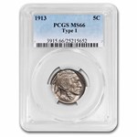 1913 Buffalo Nickel Type-I MS-66 PCGS
